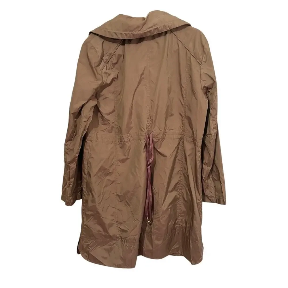 Cole Haan Camel Trench Coat with Water-Resistant‎ Fabric XL